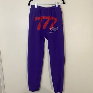 The Mayfair Group 777 Luck Sweatpant Purple Revolve Loungewear S/M